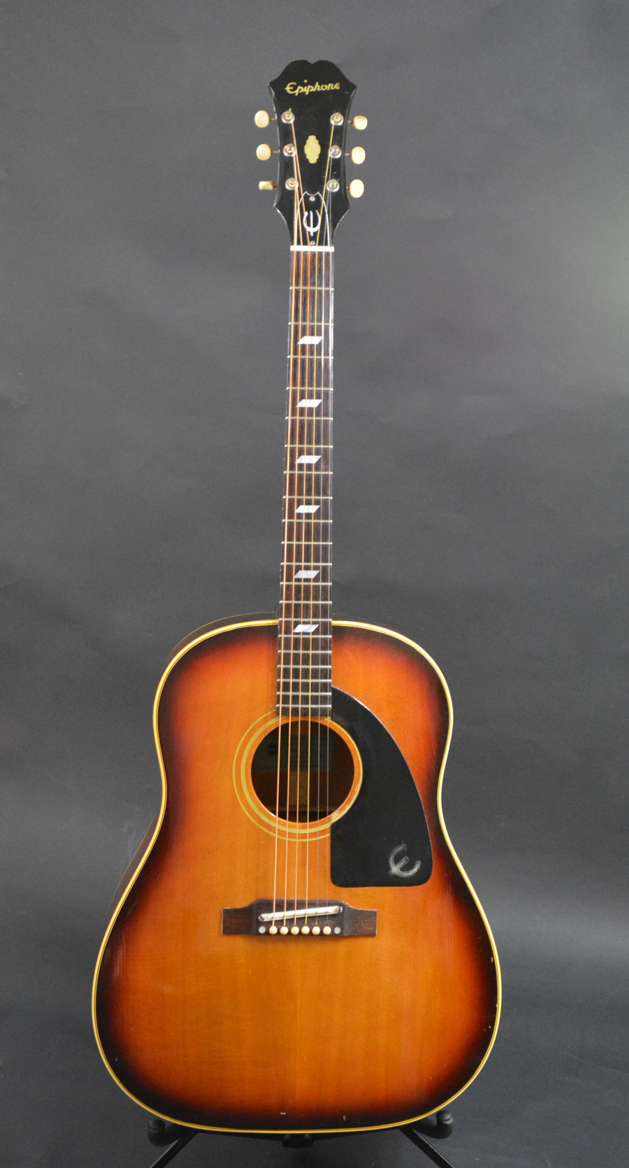 1963-64年Epiphone Texan, Gibson J-160E用プラスチックブリッジ 本物 ...